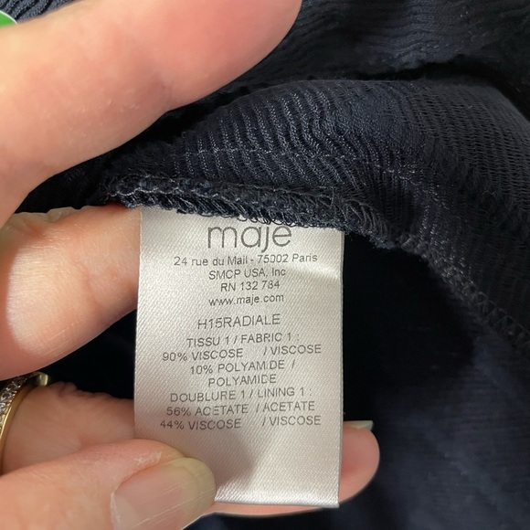 Maje Radiale Chevron Dress size 3 - Picture 9 of 10